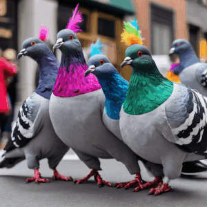 Pigeon Sensation: New York’s Creative Carnival