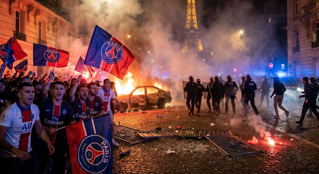 From Triumph to Turmoil: Paris Night of Anarchy